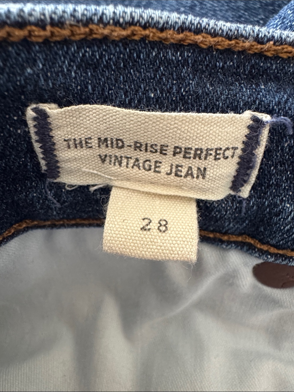 Madewell Mid-Rise Perfect Vintage Jean 28 - Picture 4 of 6